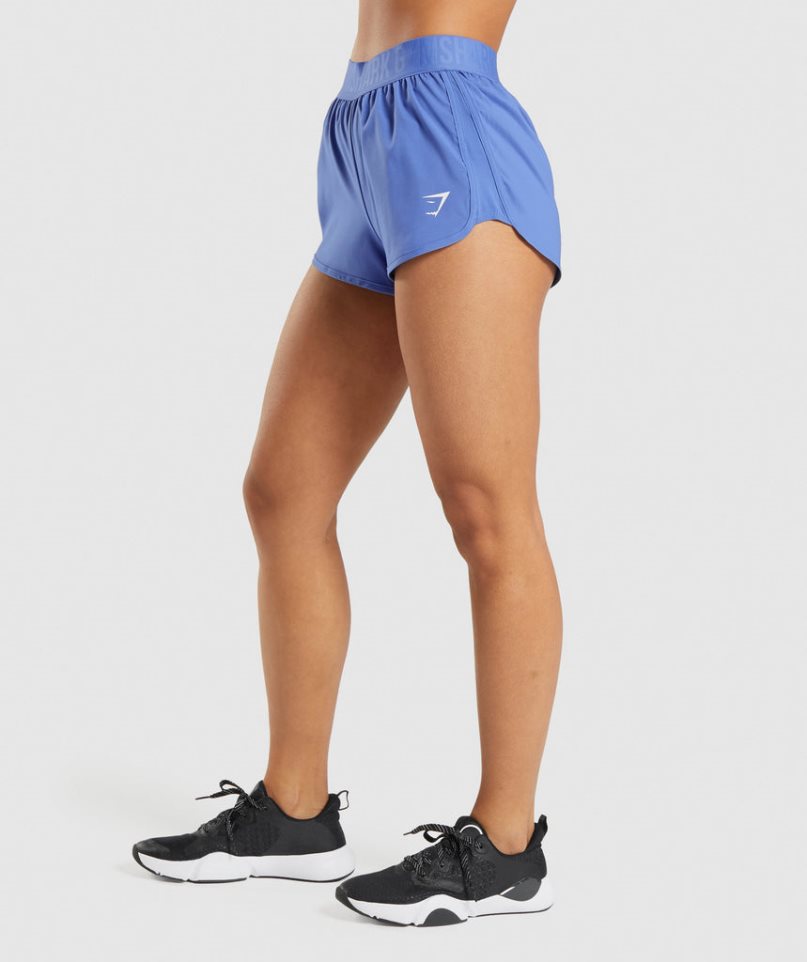 Women's Gymshark Training Loose Fit Shorts Blue | CA 350DN1